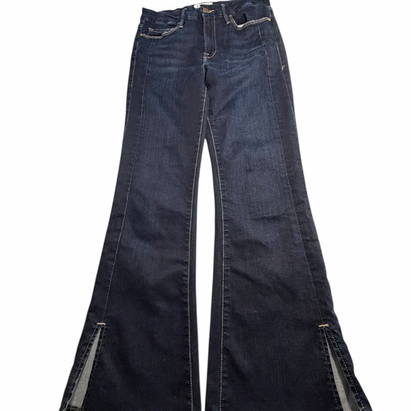 Frame Denim Le Crop Mini Boot Jeans with Hem Slits Sz 27 - Picture 5 of 13